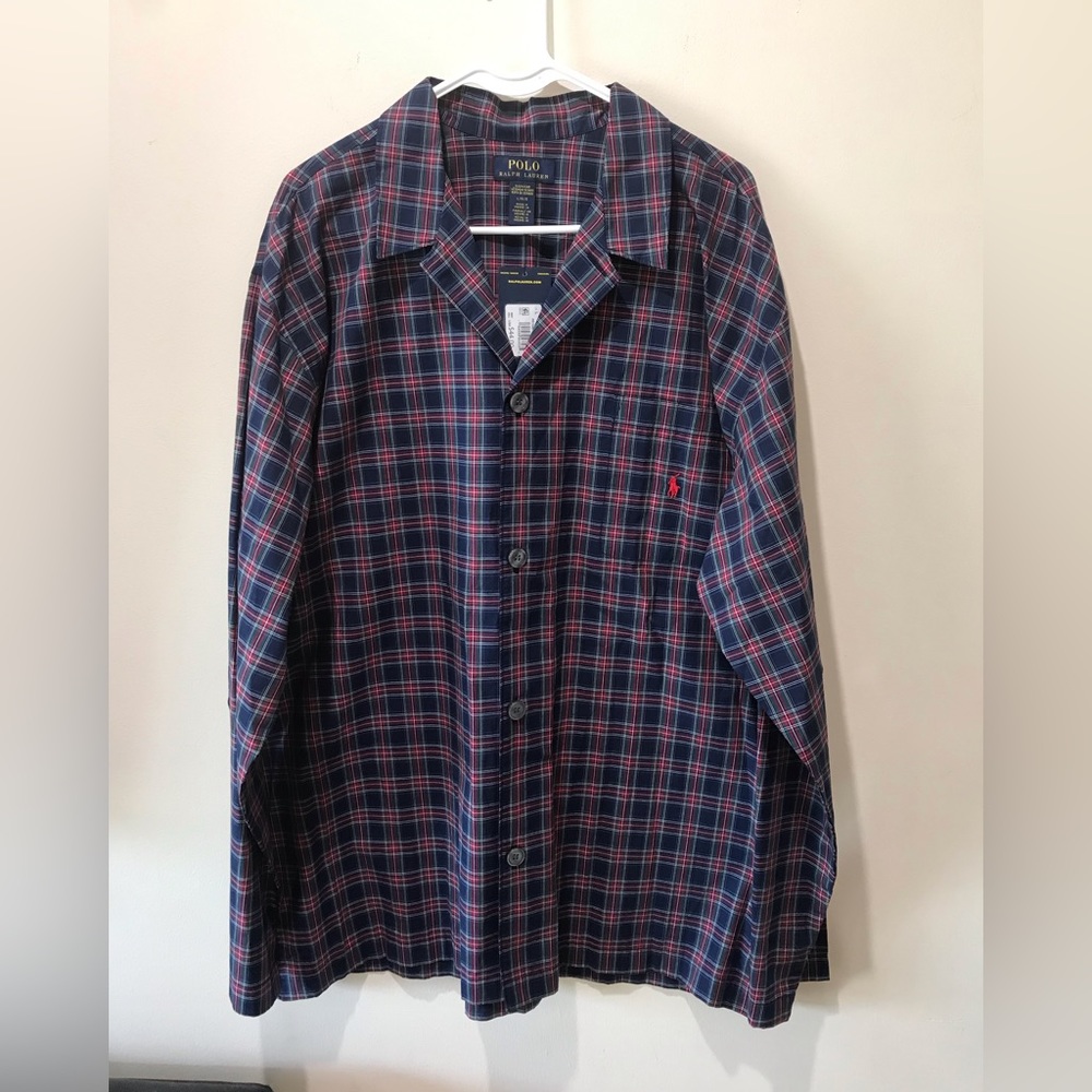 Polo Ralph Lauren Men’s sleepwear shirt/top/plaid/nwt